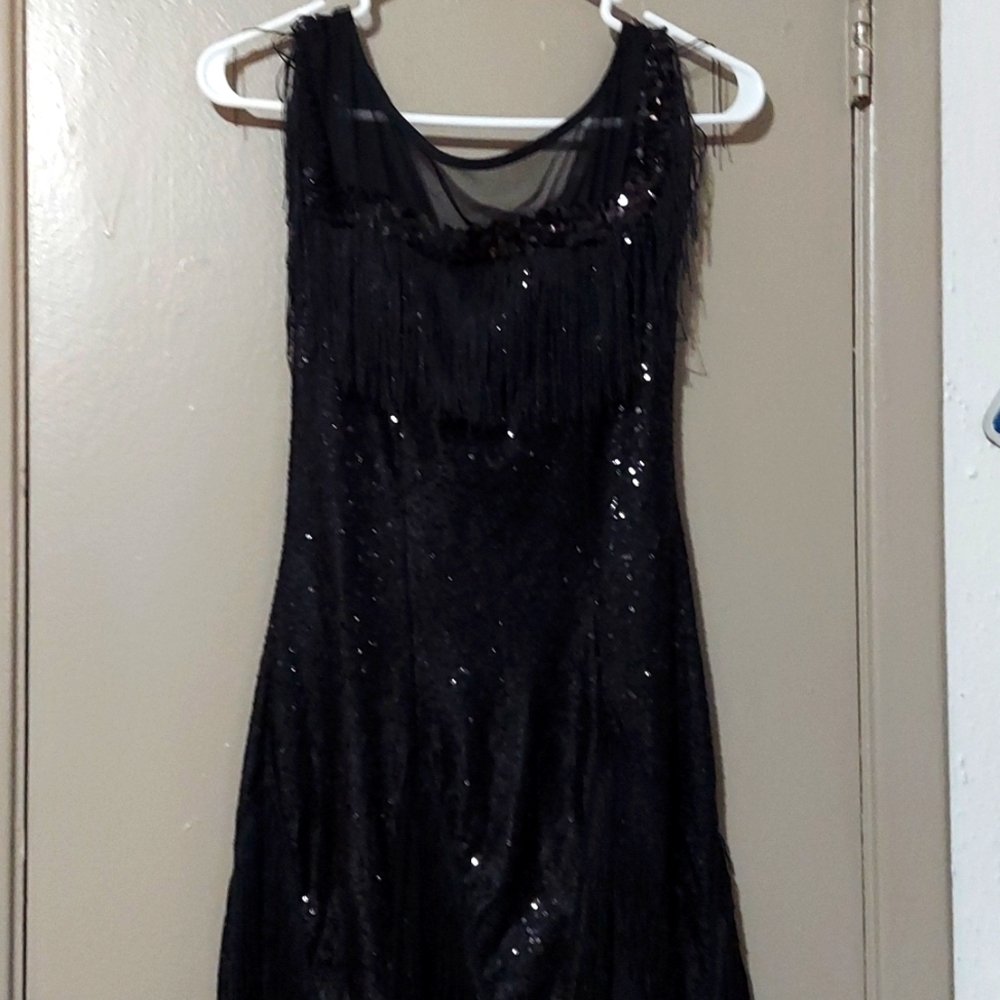 Black flapper dress